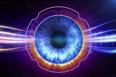 Eye close-up futuristic